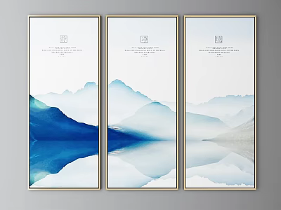 Modern Landscape Painting Hanging Painting 3d model