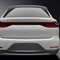 White Modern Car With Sleek Front Design And Luxury Interior Dashboard Screen Seats