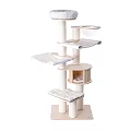 Modern Cat Climbing Rack Cat Climbing Rack Cat Nest Cat Tree Integrated Large Floor-Standing Cat Rack Wooden 3d model