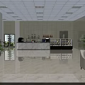 Elegant Hotel Lobby Interior With Reception Desk Comfortable Sofas Green Plants And Modern Lighting