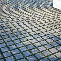 Ground Surface With Square Stone Pavers And Grass Filled Joints 3d model