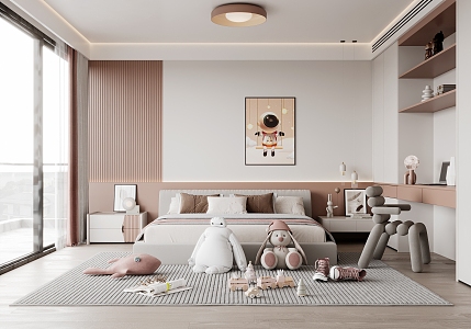 Modern Children's Room Girls Room Children's Room 3d model