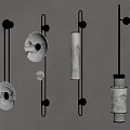 New Chinese Wall Lamp 3d model