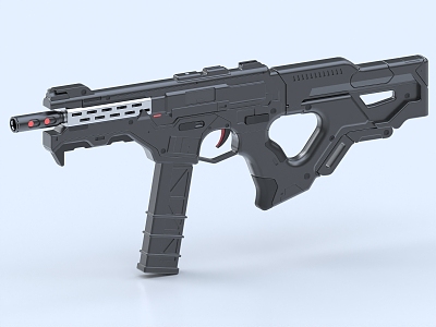 submachine gun sci-fi submachine gun weapon rifle gun sci-fi gun 3d model