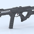 submachine gun sci-fi submachine gun weapon rifle gun sci-fi gun 3d model