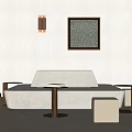 Card Seat Sofa Combination 3d model