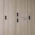 Modern Wardrobe Storage Cabinet Change Wardrobe Locker 3d model