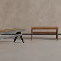 Bench Shoe Changing Stool Square Stool 3d model