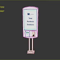 Total Healthcare Solutions White Sanitizing Device With Stand For Medical Facilities
