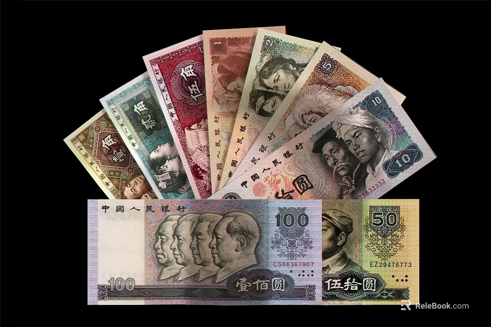 Durable Leather Wallet Organizer Holding Various Banknotes And Cash Bills 3d model 