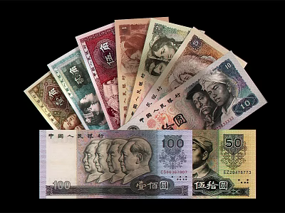 Durable Leather Wallet Organizer Holding Various Banknotes And Cash Bills 3d model