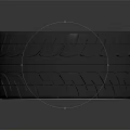 Car Tire With Silver Alloy Wheel Red Brake Calipers And Reflection On Dark Surface