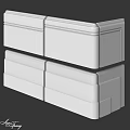 White Decorative Architectural Components For Interior Wall Molding Design