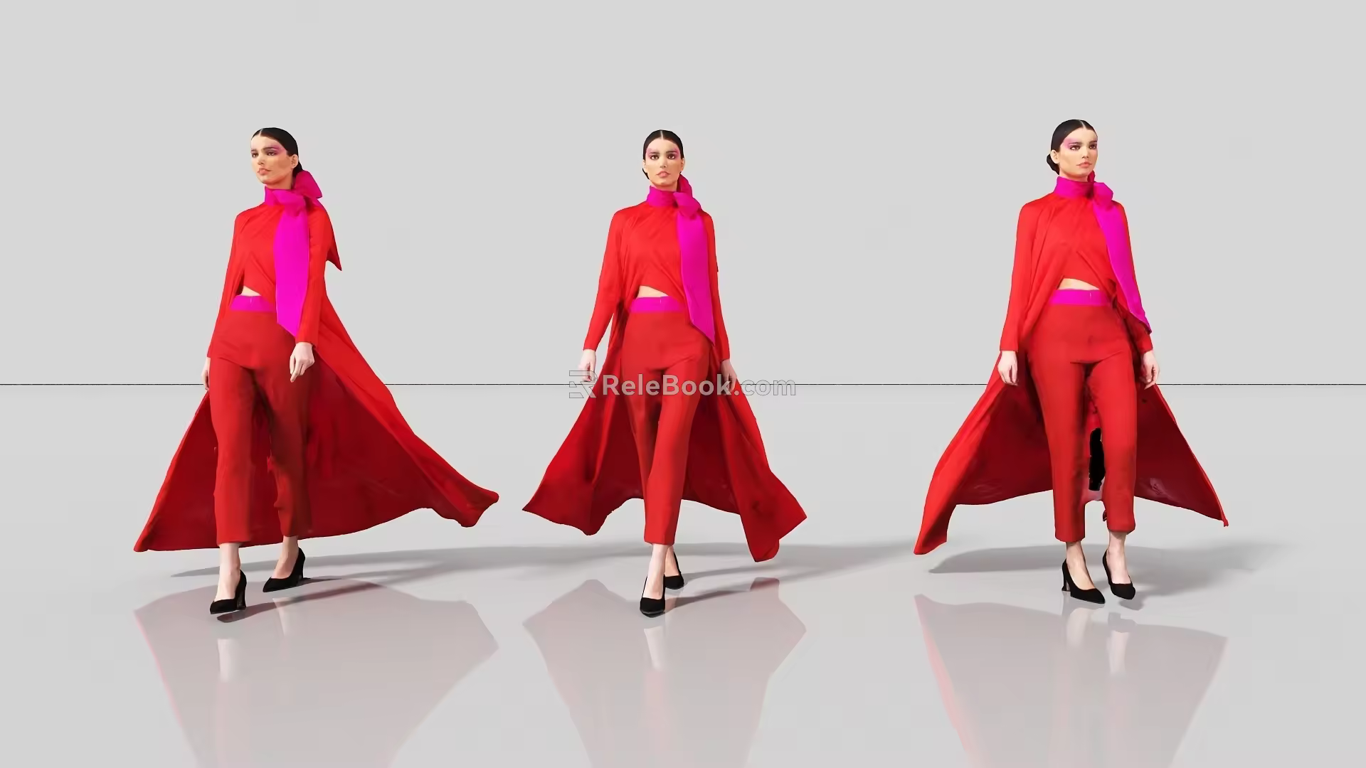 Model catwalk runway model catwalk show 3d model
