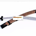 Traditional Curved Scimitar With Wooden Handle Leather Sheath And Sharp Metal Blade