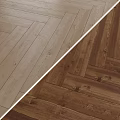 Wooden Flooring Two Tone Light And Dark Color Herringbone Pattern Design 3d model