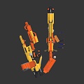 Modern Lego toy gun Lego toy Lego gun toy 3d model