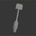 Futuristic SciFi Spaceship Model With Detailed Structure Antenna And Weapon Systems