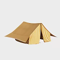 Classic Khaki Canvas A Frame Camping Tent Ideal For Outdoor Family Adventure And Picnic Activities