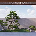 Japanese Courtyard Garden 3d model