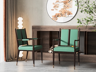 New Chinese Dining Chair 3d model