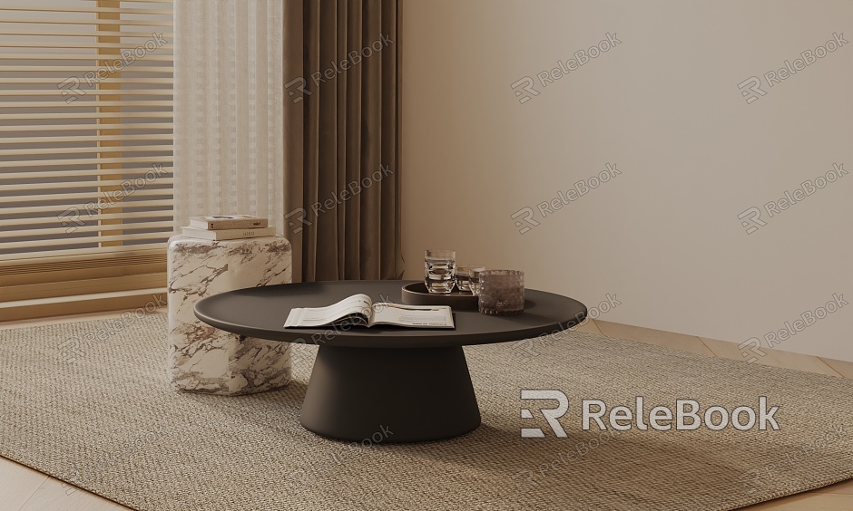 Modern coffee table model