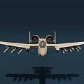 A10 attack aircraft 3d model