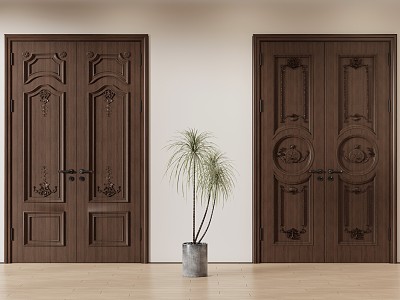 European-style double door model