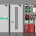 Essential Fire Safety Equipment Including Fireproof Doors Fire Extinguishers Emergency Lights And Fire Hydrant Cabinets