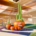 Modern Flower Box Commercial Landscape Sculpture Art Landscape Planting Pool Mobile Tree Box Net Red Card Point 3d model