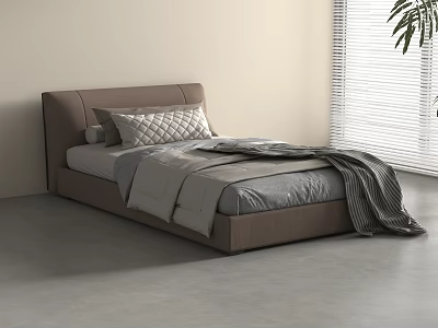 Modern Single Bed Single Bed 3d model