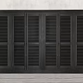 Modern Wooden Wardrobe Design With Shutter Doors And Multi Color Options 3d model