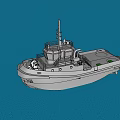 Gray Modern Yacht Sailing On Blue Sea With Clear Sky And White Clouds