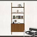 Bookcase Bookshelf Side Cabinet 3d model