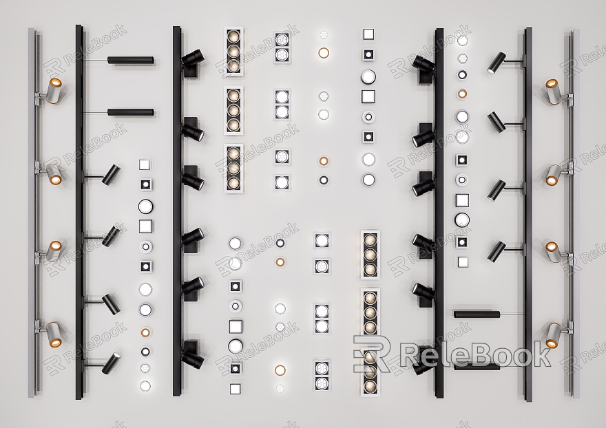 Modern Downlight Spotlight Guide Track Light Downlight Track Spotlight Dark Light Mounting Downlight Magnetic Absorption Light Creative Downlight Creative Spotlight model