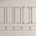 French plaster line plaster components carved 3d model