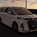 White Luxury MPV With Modern Front Design Sleek Exterior Spacious Interior And Alloy Wheels