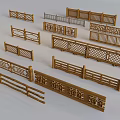 Wooden Railings With Various Designs Including Lattice Slatted And Fence Styles