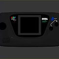Vintage Sega Handheld Computer With Screen Colorful Logo And Control Buttons