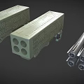 Mechanical Devices Featuring Gray Boxes Yellow Spheres Red Indicators And Black Cylindrical Parts