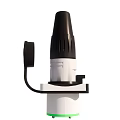 Industrial Equipment Featuring Black Conical Top White Body And Durable Mounting Base