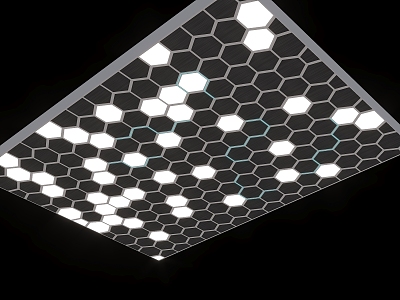 Hexagonal Honeycomb Ceiling Technology Ceiling Science and Technology Museum Ceiling Office Ceiling Light Film Ceiling 3d model