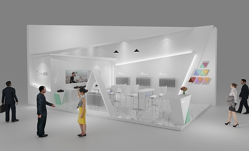 Modern Exhibition Booth 3d model