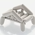 Modern Low Stool Shoe Changing Stool Sofa Stool 3d model