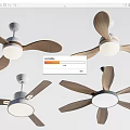 Modern Ceiling Fan Lights With Various Designs Wooden Blades And White Light Fixtures For Home Interior