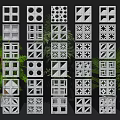 Decorative Architectural Perforated Panels With Various Geometric Patterns And Designs 3d model