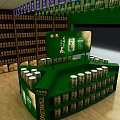 Tsingtao Beer Museum Cultural Creative Featured Alcohol Display Interior With Shelves And Collection