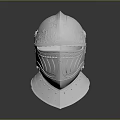 Medieval Knight Helmet With Decorative Metal Armored Design For Historical Warriors
