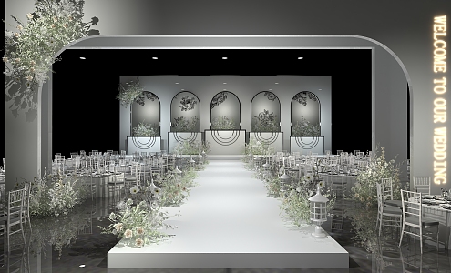 Modern Wedding Scene Wedding Xiaoxiang 3d model