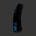 BMW M Series Black And Blue Glove With Logo And Sporty Design